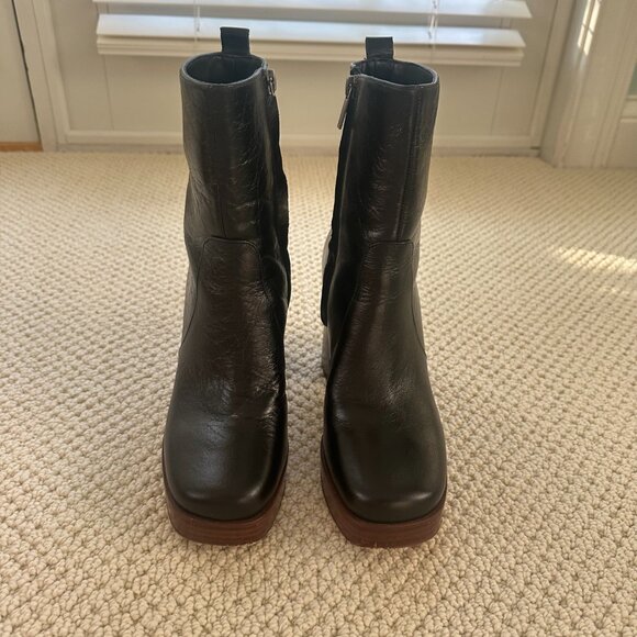 Marc Fisher Black Platform Bootie - Picture 2 of 10